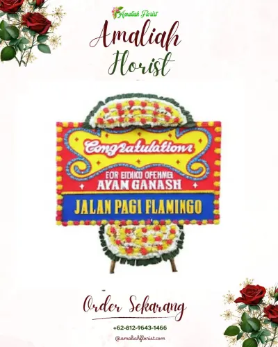 Bunga Papan Congratulation di Way Laga